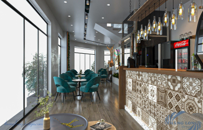 Thiết Kế quán cafe và phòng trà tại KĐT Xuân Phương, Hà Nội